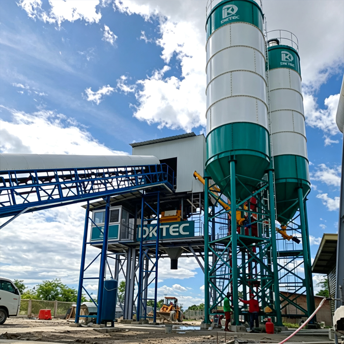 HZS180 Commercial Concrete Batching Plant
